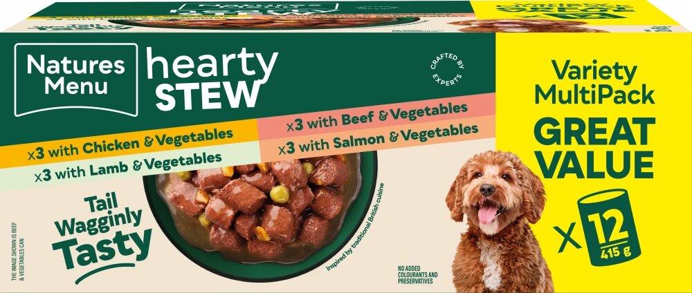 Natures Menu Hearty Stew Multipack Dog Food Cans 12 X 415g