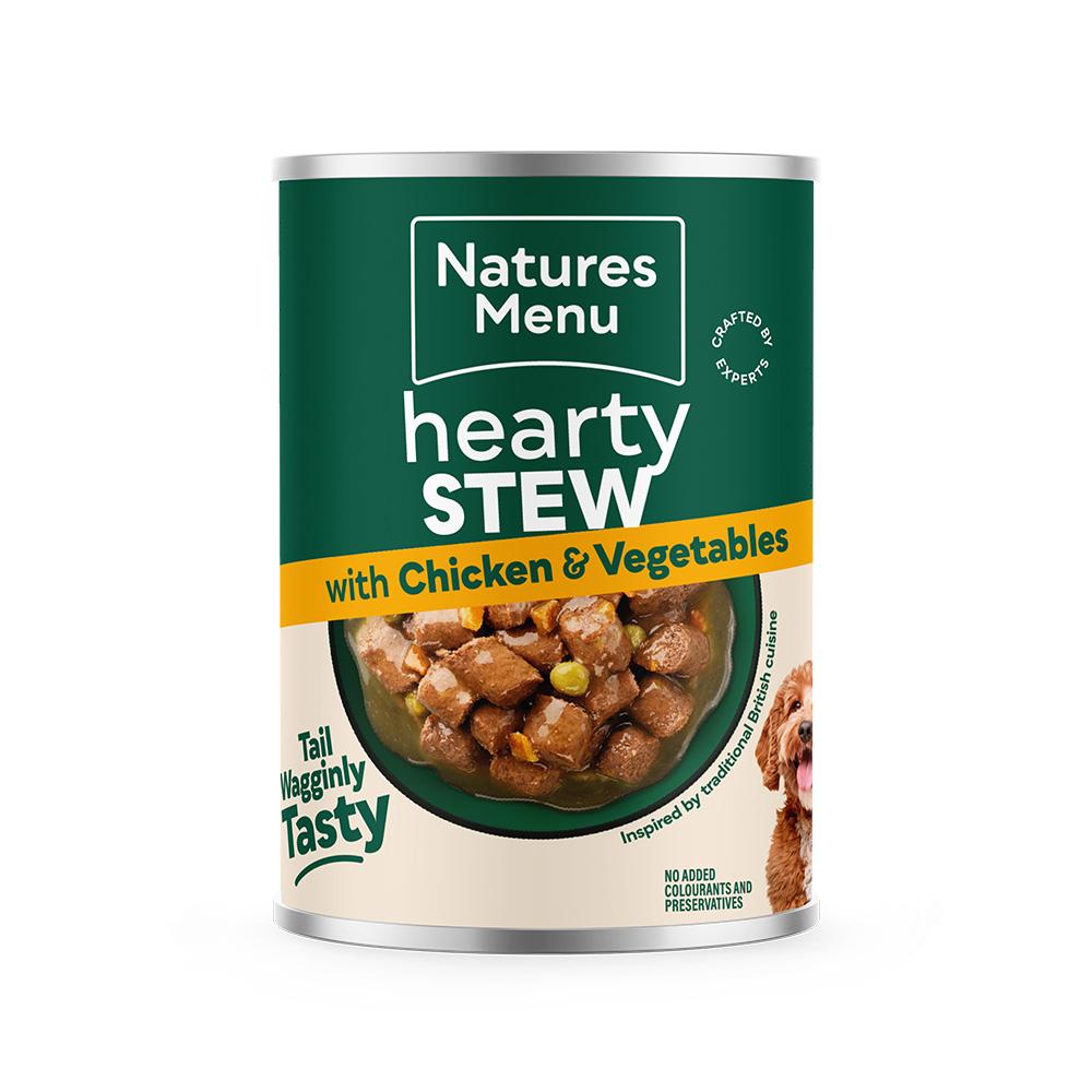 Natures Menu Hearty Stews Chicken Wet Dog Food Cans - 12 x 415g