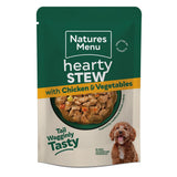Natures Menu Hearty Stews Chunks in Gravy Chicken & Vegetables Wet Dog Food  Pouches - 8 x 100g