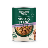 Natures Menu Hearty Stews Turkey Wet Dog Food Cans - 12 x 415g
