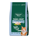 Natures Menu High in Meat Deboned White Fish Dry Cat Food - 3kg