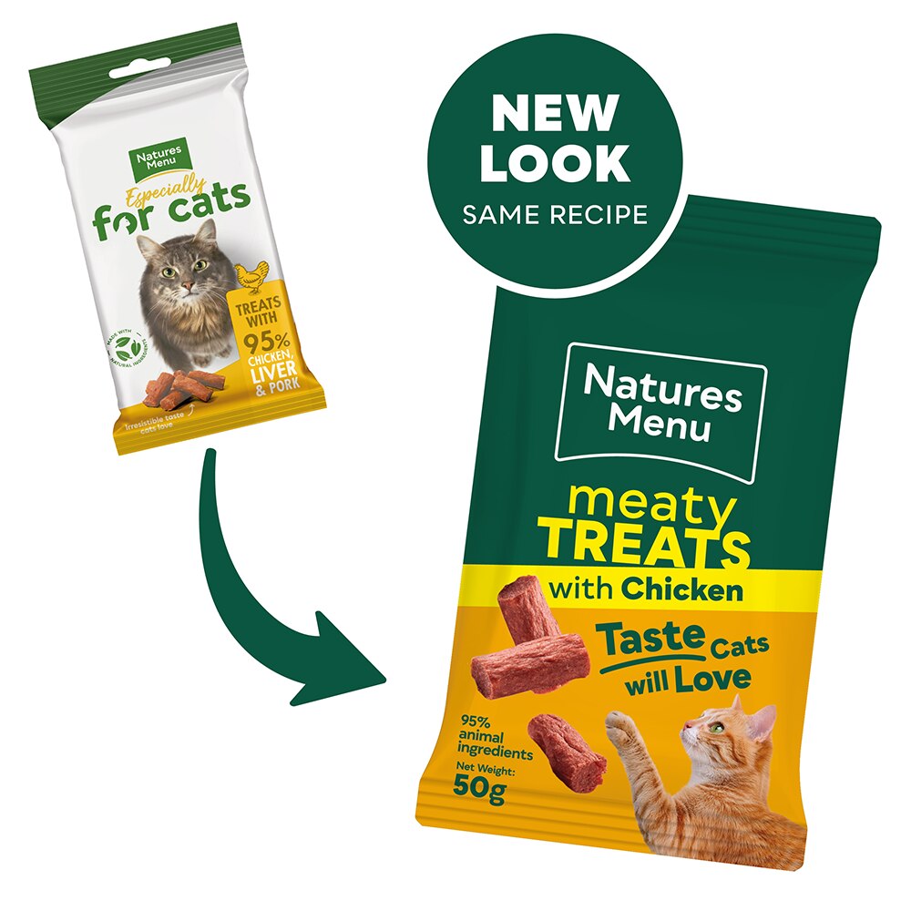 Natures Menu Meaty Chicken Cat Treats - 50g