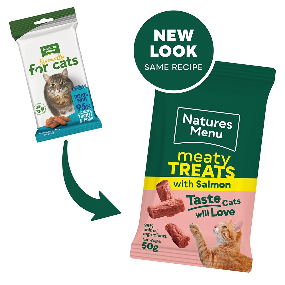 Natures Menu Meaty Salmon Cat Treats - 50g