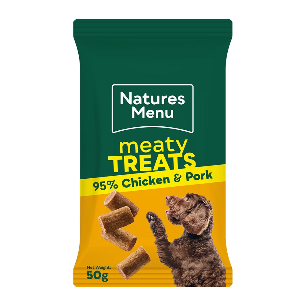 Natures Menu Meaty Treats Chicken Dog Treats - 50g