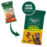 Natures Menu Meaty Treats Chicken Dog Treats - 50g