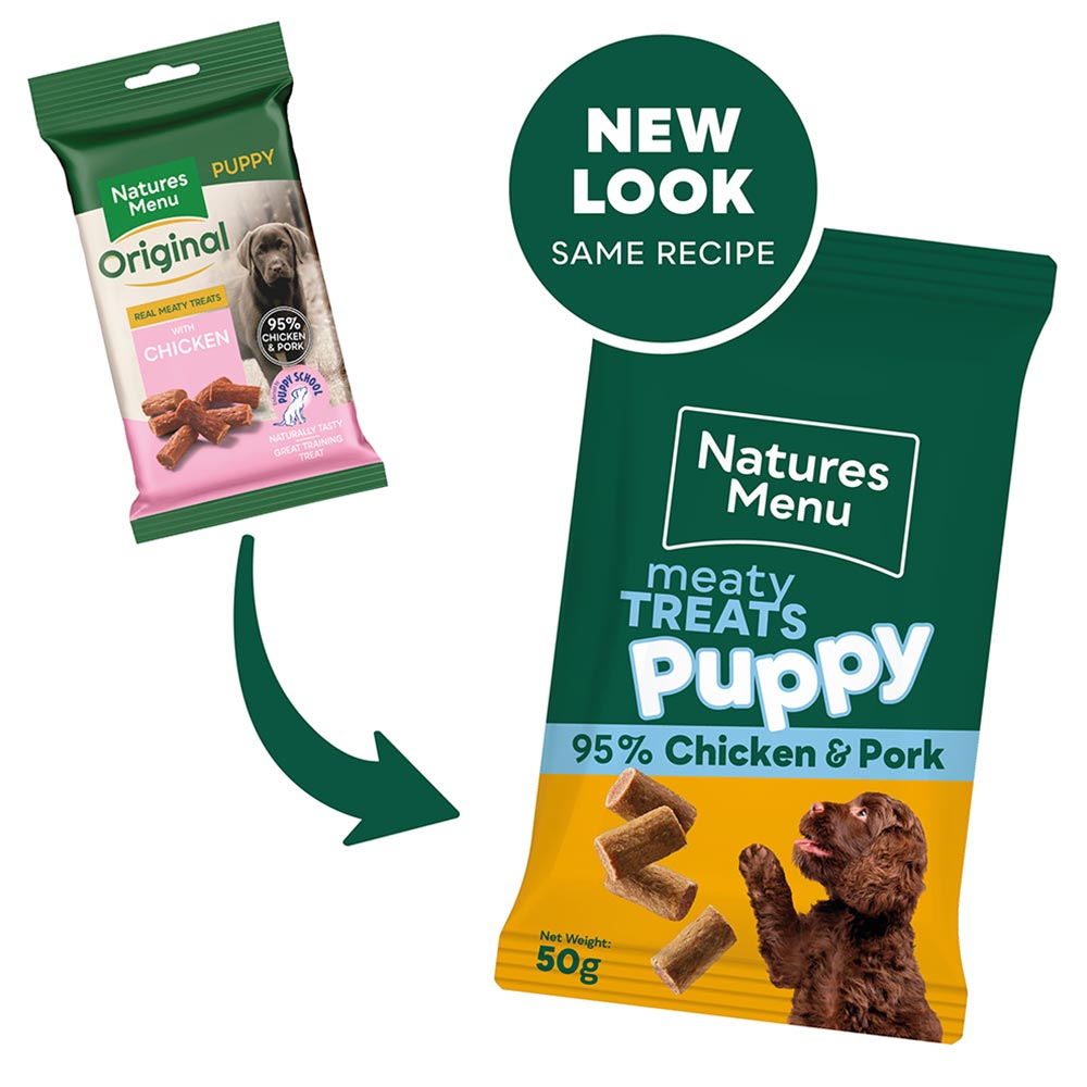 Natures Menu Meaty Treats Chicken Puppy Treats - 50g