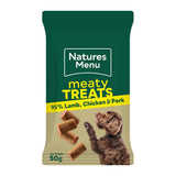 Natures Menu Meaty Treats Lamb and Chicken Dog Treats- 50g