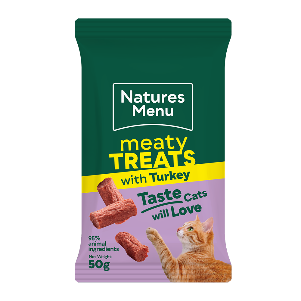 Natures Menu Meaty Turkey Cat Treats - 50g
