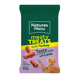 Natures Menu Meaty Turkey Cat Treats - 50g