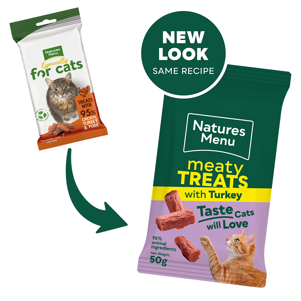 Natures Menu Meaty Turkey Cat Treats - 50g