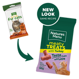 Natures Menu Meaty Turkey Cat Treats - 50g
