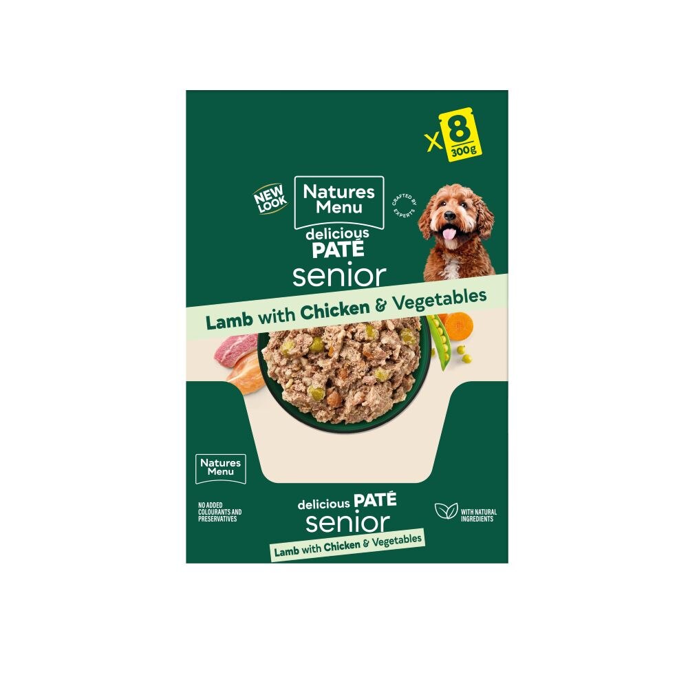 Natures Menu Senior Wet Dog Food Pouches - 8 x 300G