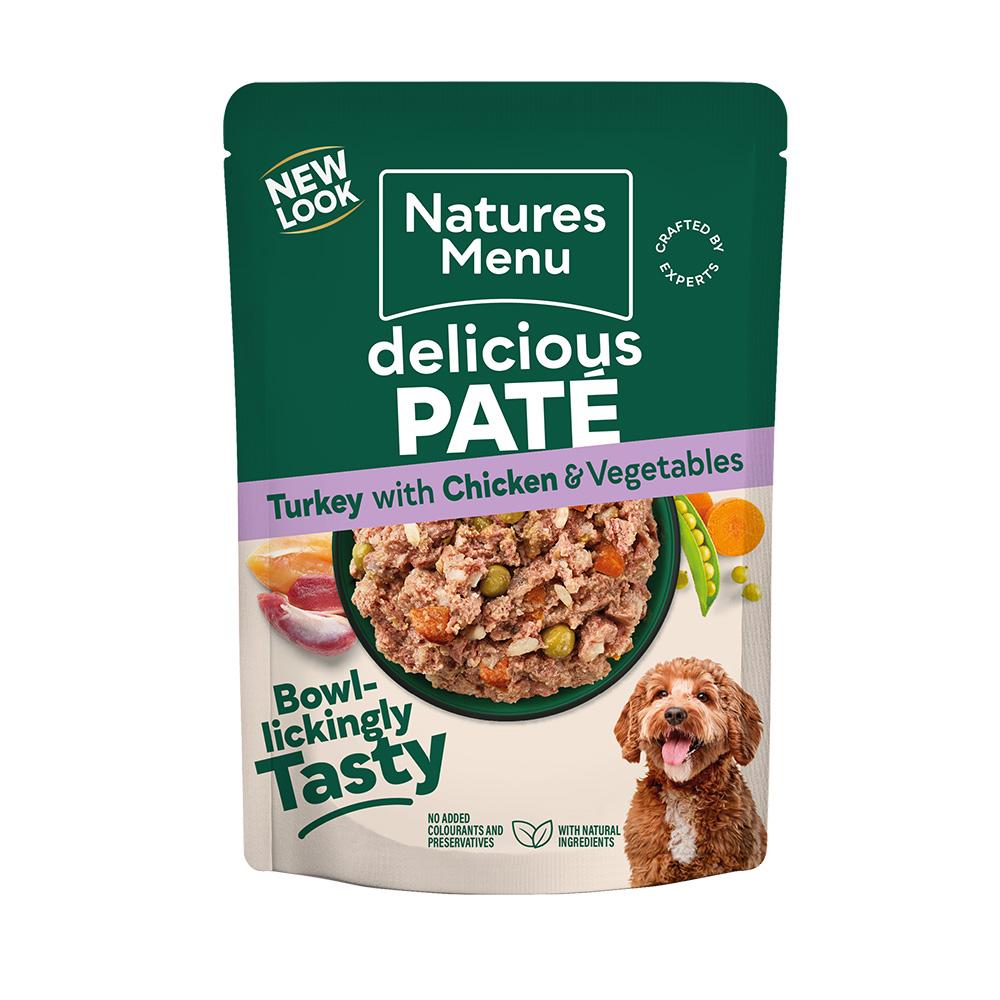 Natures Menu Turkey with Chicken Dog Food Pouches - 8 x 300G