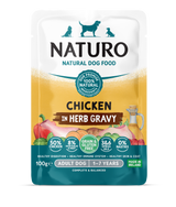 Naturo Adult Grain & Gluten Free Chicken in Herb Gravy Wet Dog Food - 12 x 100g