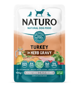 Naturo Adult Grain & Gluten Free Turkey in Herb Gravy Wet Dog Food - 12 x 100g