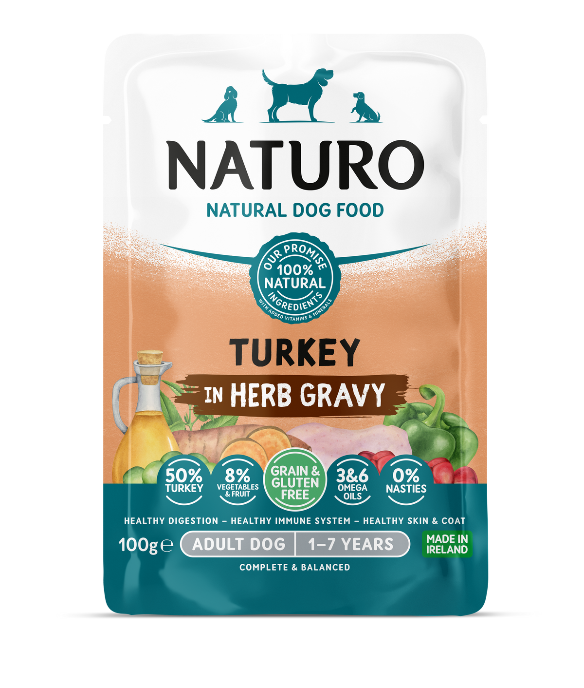 Naturo Natural Wet Dog Food – Pouches