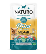 Naturo Adult Mini Grain Free Chicken, Potato & Veg Wet Dog Pouches - 8 x 150g