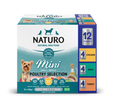 Naturo Adult Mini Variety Pack with Rice Wet Dog Pouches - 12x150g