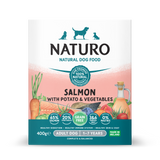 Naturo Grain Free Adult Dog Salmon & Potato Food Tray - 7 x 400g