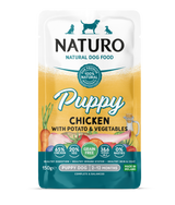 Naturo Grain Free Chicken, Potato & Veg Wet Puppy Pouches - 8x150g