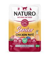 Naturo Senior Chicken Pate Pouch Wet Cat Food - 12 x 85g