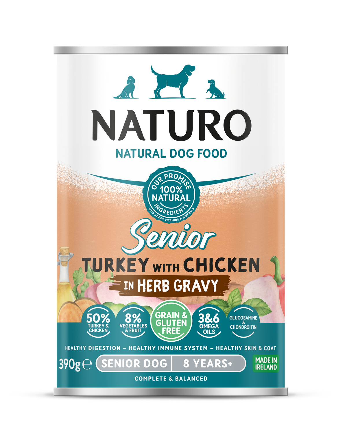 Naturo Natural Wet Dog Food – Adult & Senior Cans