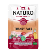 Naturo Turkey Pate Pouch Wet Cat Food - 12 x 85g