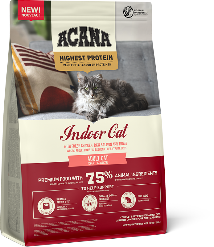 Acana Indoor Adult Dry Cat Food - 1.8kg