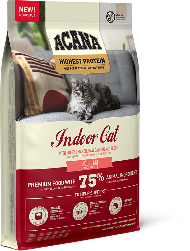 Acana Indoor Adult Dry Cat Food - 4.5kg