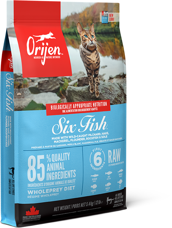 Orijen 6 Fish Dry Cat Food - 5.4kg