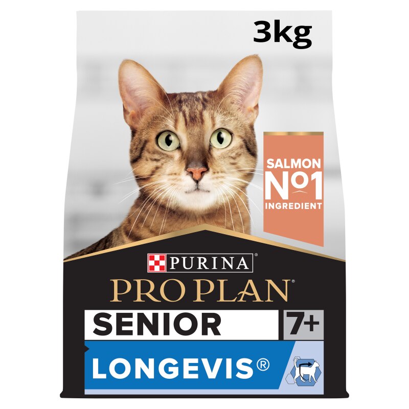 Pro Plan Senior 7+ Longevis Salmon Dry Cat Food - 3kg