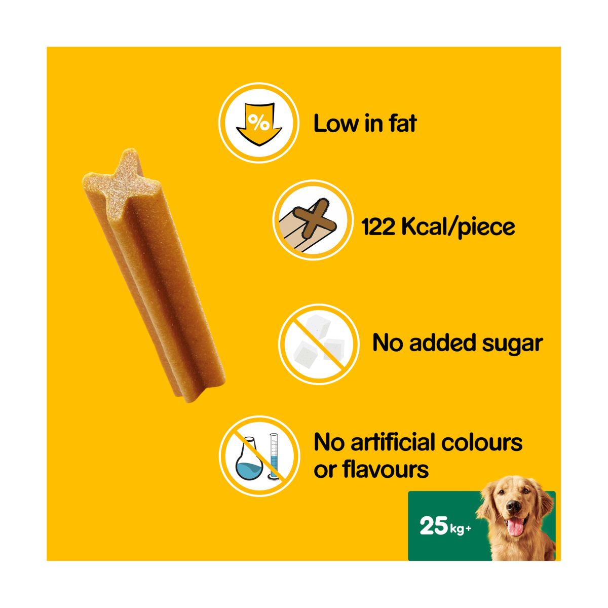 Pedigree Dentastix Daily Adult Large Dog Treats 105 x Dental Sticks - 4.05kg