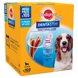 Pedigree Dentastix Daily Adult Medium Dog Treats 105 x Dental Sticks - 2.7kg