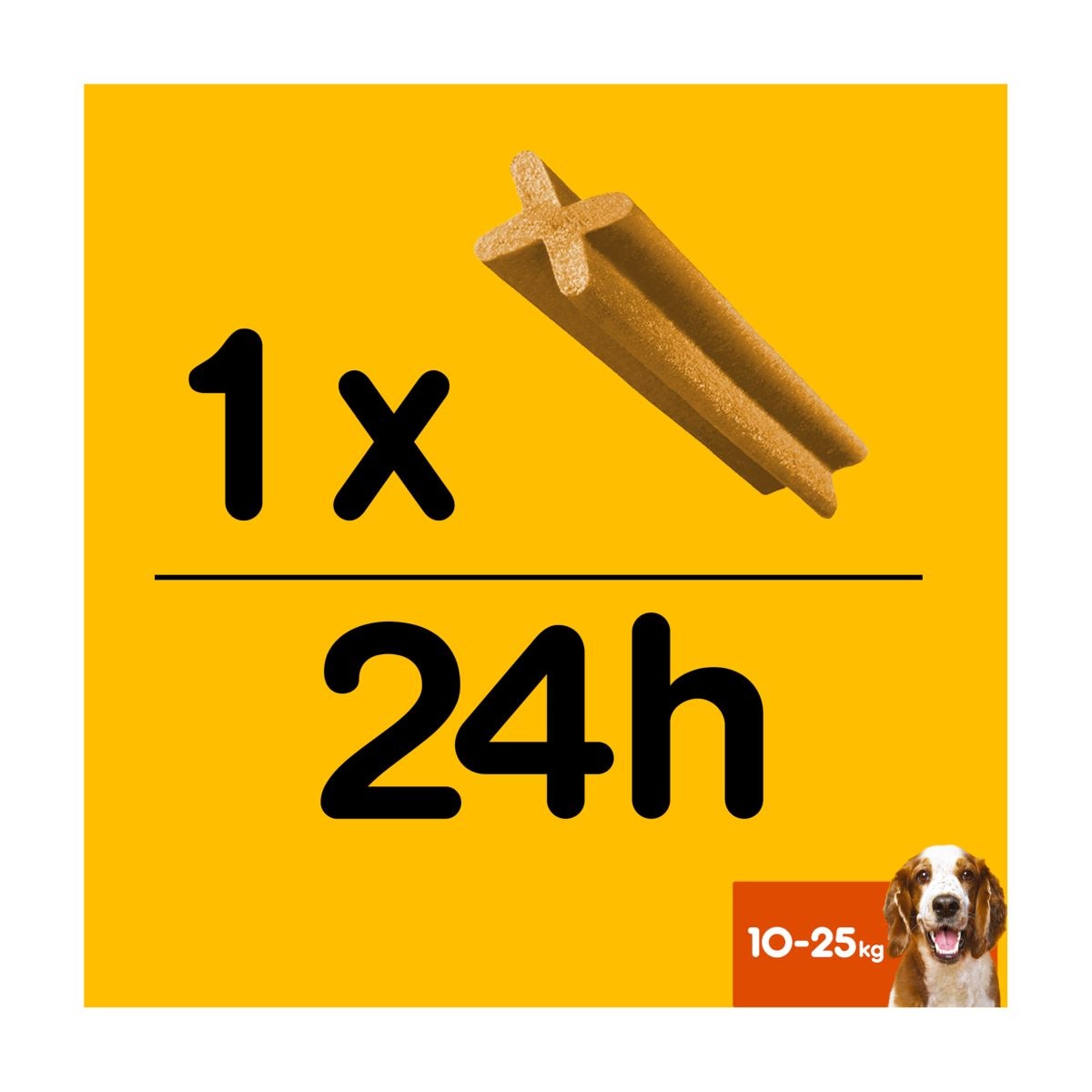 Pedigree Dentastix Daily Adult Medium Dog Treats 105 x Dental Sticks - 2.7kg