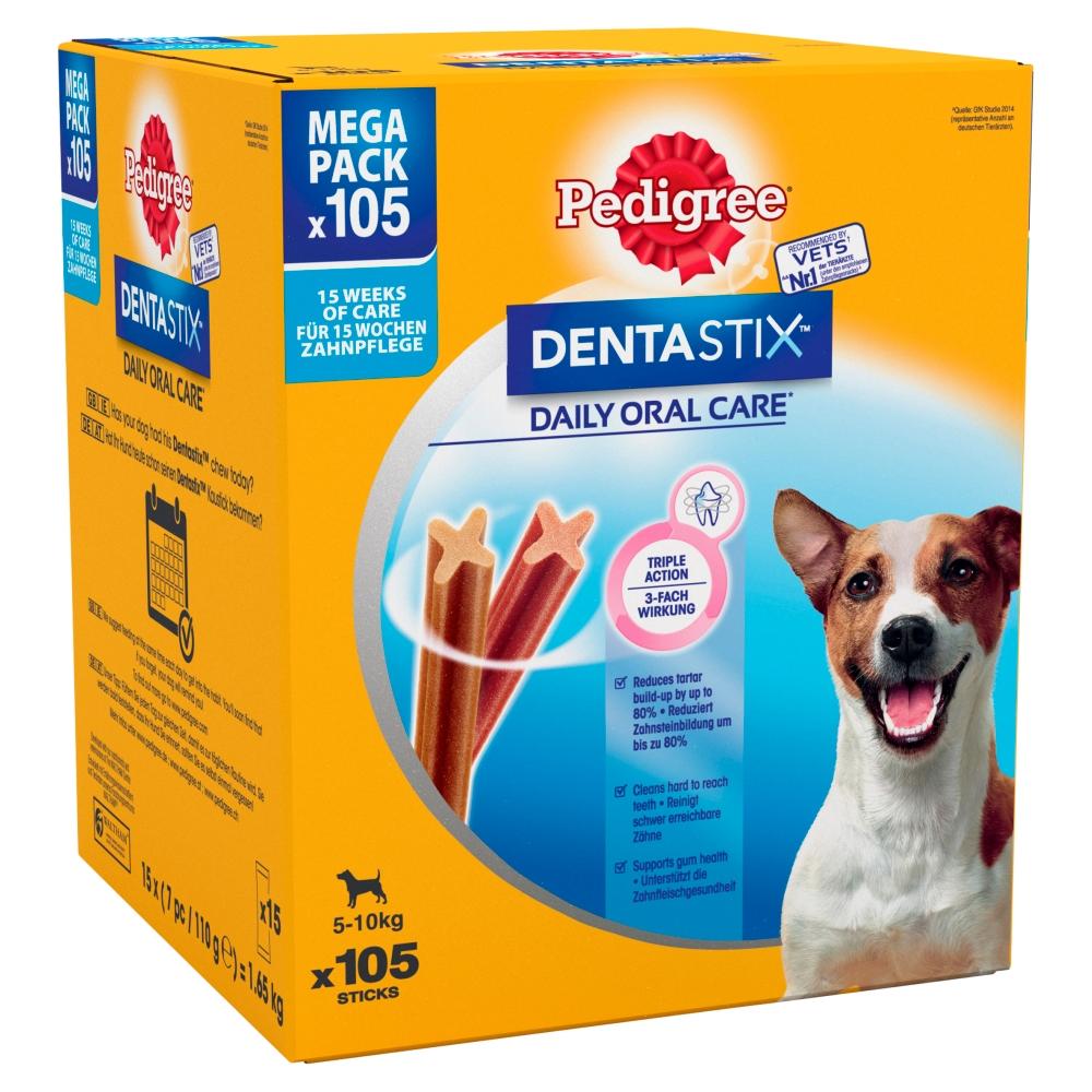 Pedigree Dentastix Daily Adult Small Dog Treats 105 x Dental Sticks - 1.65kg