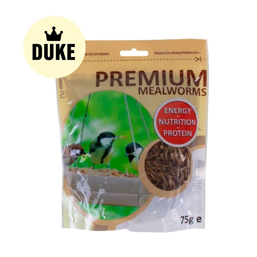 DUKE Premium Mealworms for Birds - 75g
