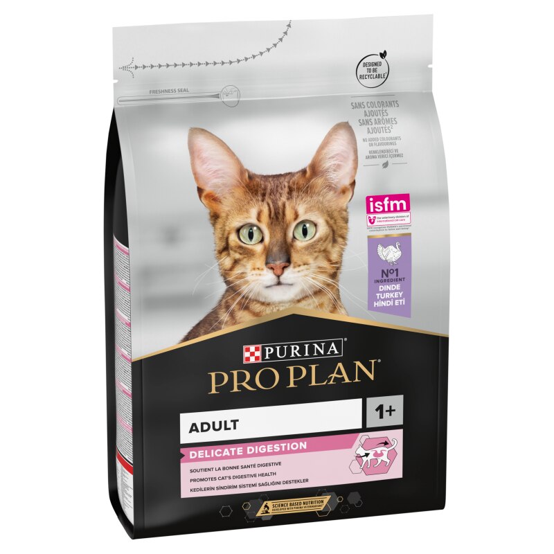Pro Plan Delicate Digestion Turkey Dry Cat Food - 3kg