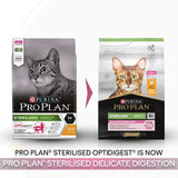 Pro Plan Neutered Delicate Digestion Chicken Dry Cat Food - 3kg