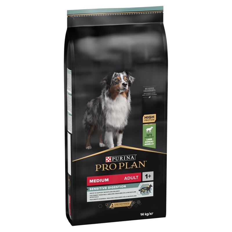 Pro Plan Medium Sensitive Digestion Lamb Dry Dog Food - 14kg