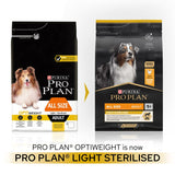 Pro Plan All Sizes Light / Neutered Chicken Dry Dog Food - 3kg
