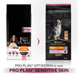 Pro Plan Medium & Large Senior 7+ Sensitive Skin Salmon Dry Dog Food - 14kg