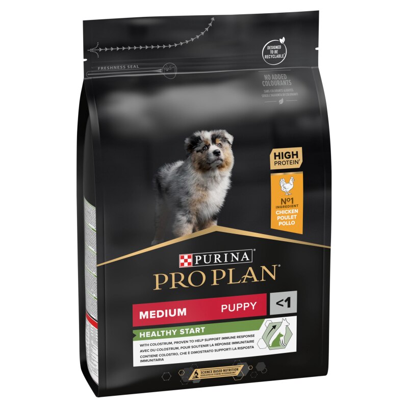 Pro Plan Medium Puppy Healthy Start Chicken Dry Dog Food - 3kg