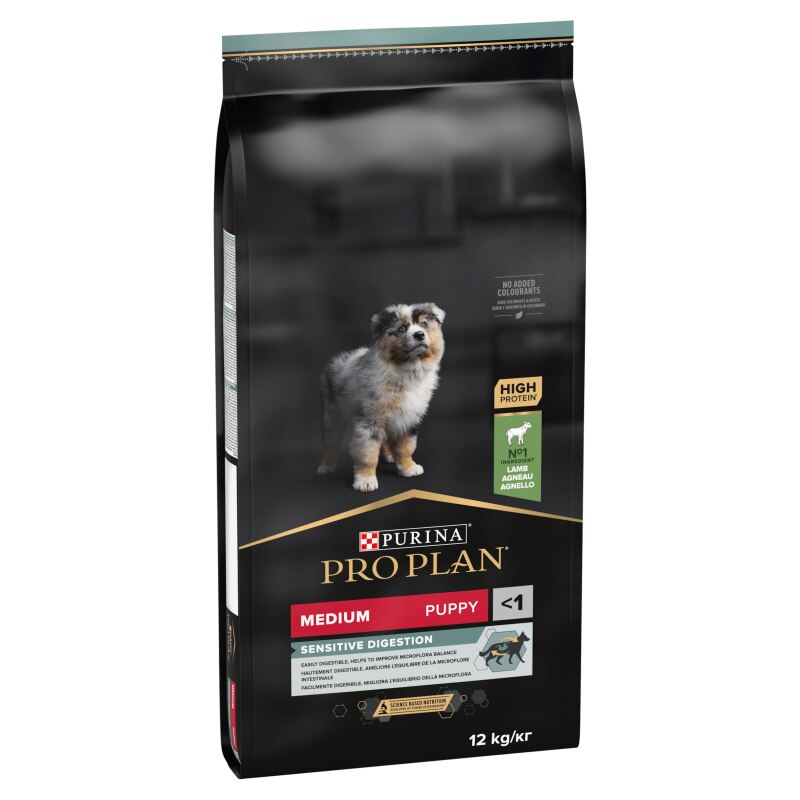 Pro Plan Medium Puppy Sensitive Digestion Lamb Dry Dog Food - 12kg