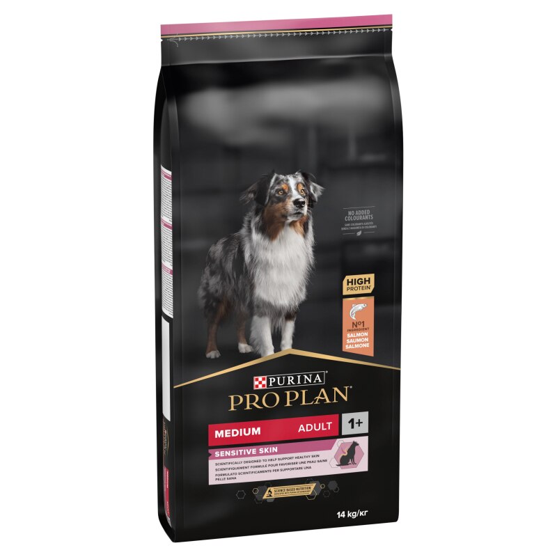 Pro Plan Medium Sensitive Skin Salmon Dry Dog Food - 14kg