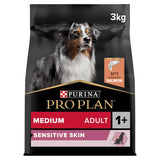 PRO PLAN Medium Adult Dry Dog Food Sensitive Skin Rich in Salmon - 3kg