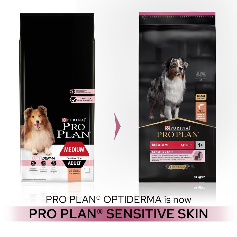 PRO PLAN Medium Adult Dry Dog Food Sensitive Skin Rich in Salmon - 3kg