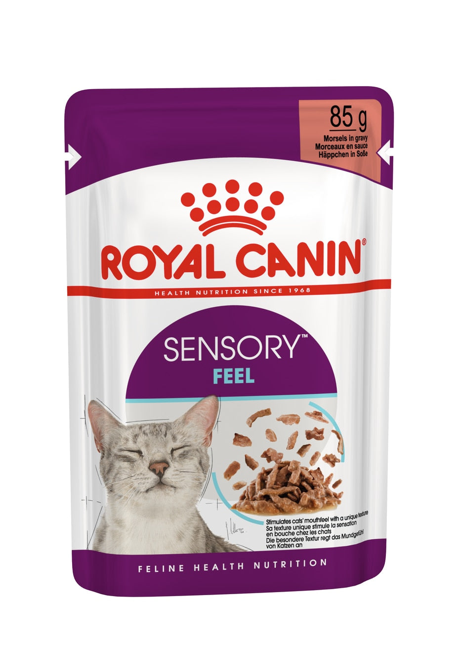 Royal Canin Adult Sensory Feel In Gravy Wet Cat Food Pouches - 12 x 85g