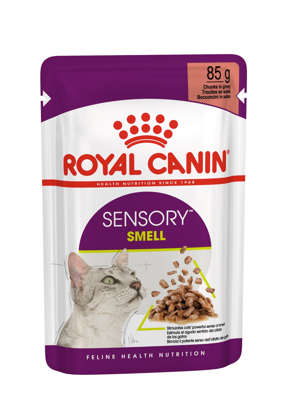 Royal Canin Adult Sensory Smell In Gravy Wet Cat Food Pouches - 12 x 85g