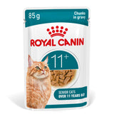 Royal Canin Ageing 11+ Senior Wet Cat Food Chunks In Gravy - 12 x 85g
