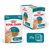 Royal Canin Ageing 11+ Senior Wet Cat Food Chunks In Gravy - 12 x 85g